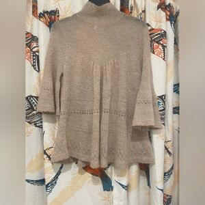 Size S Feather Bone by Anthropologie Knit Blouse